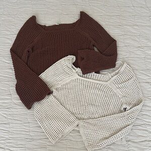 Old Navy Cropped Knit Sweaters